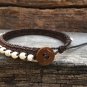 Handmade Crochet Round Howlite Bracelet