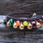 Hand Crochet Colorful Glass Bead Bracelet