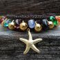 Hand Crochet Colorful Glass Bead Bracelet