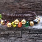 Crochet Colorful Glass Bead Bracelet
