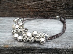 Hippie Jingling Silver Bell Anklet