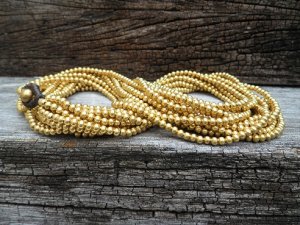 6 Chain Brass Necklace