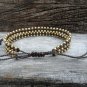 2 Line Brass Bead Bracelet