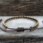 Line Brass Bead Bracelet