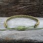 Green Brass Bead Bracelet