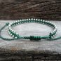 Green Brass Bead Bracelet