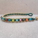 Candy Bead   Brass  Bead Bracelet