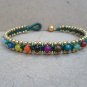Candy Bead   Brass  Bead Bracelet