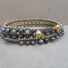 Wax cord With Pearl  Bracelet/Necklace