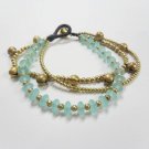 3 chain Glass Bead Bracelet
