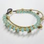 3 chain Glass Bead Bracelet