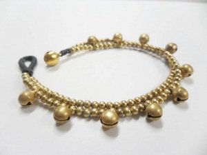 chain  Brass  Bead Bracelet