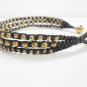 3 Layer  Brass  Bead  Woven  Bracelet