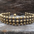 Triple Brass Bracelet