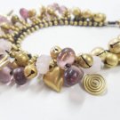 Luxurious  Sweet Pink  with Glass Bead Bracelet