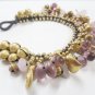 Luxurious  Sweet Pink  with Glass Bead Bracelet