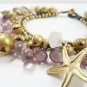Luxurious  Sweet Pink  with Glass Bead Bracelet
