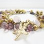 Luxurious  Sweet Pink  with Glass Bead Bracelet