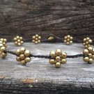 Gold Brass Flower Anklet