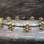 Gold Brass Flower Anklet