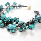 Chip Ball Turquoise  Bunch Bracelet