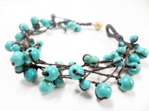 Ball Turquoise  Bunch Bracelet