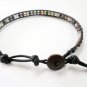 Ocean Jasper  Bean Leather  Anklet