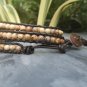 Wood Jasper  Leather Wrap  Bracelet/Anklet