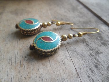 Handmade Stone Bead Earring