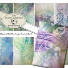Acrylic Art Brushstrokes no.2, 2.5x3.5 ACEO size, Digital Collage Sheet - Download and Print