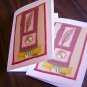 DIY printable art cards LEAF TOTEM collage 3-in-1