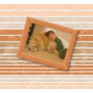 Digital Collage Sheet - Wood borders, light colors