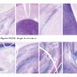 Acrylic Art Brushstrokes no.5, 2.5x3.5 ACEO size, Digital Collage Sheet in purple