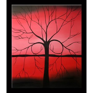Handmade Autumn Modern Abstract Oil Painting On Canvas