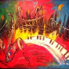 Handmade Modern Jazz Art Oil Painting On Canvas
