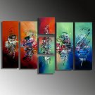 Handmade Modern Abstract Oil Painting On Canvas 7PcS
