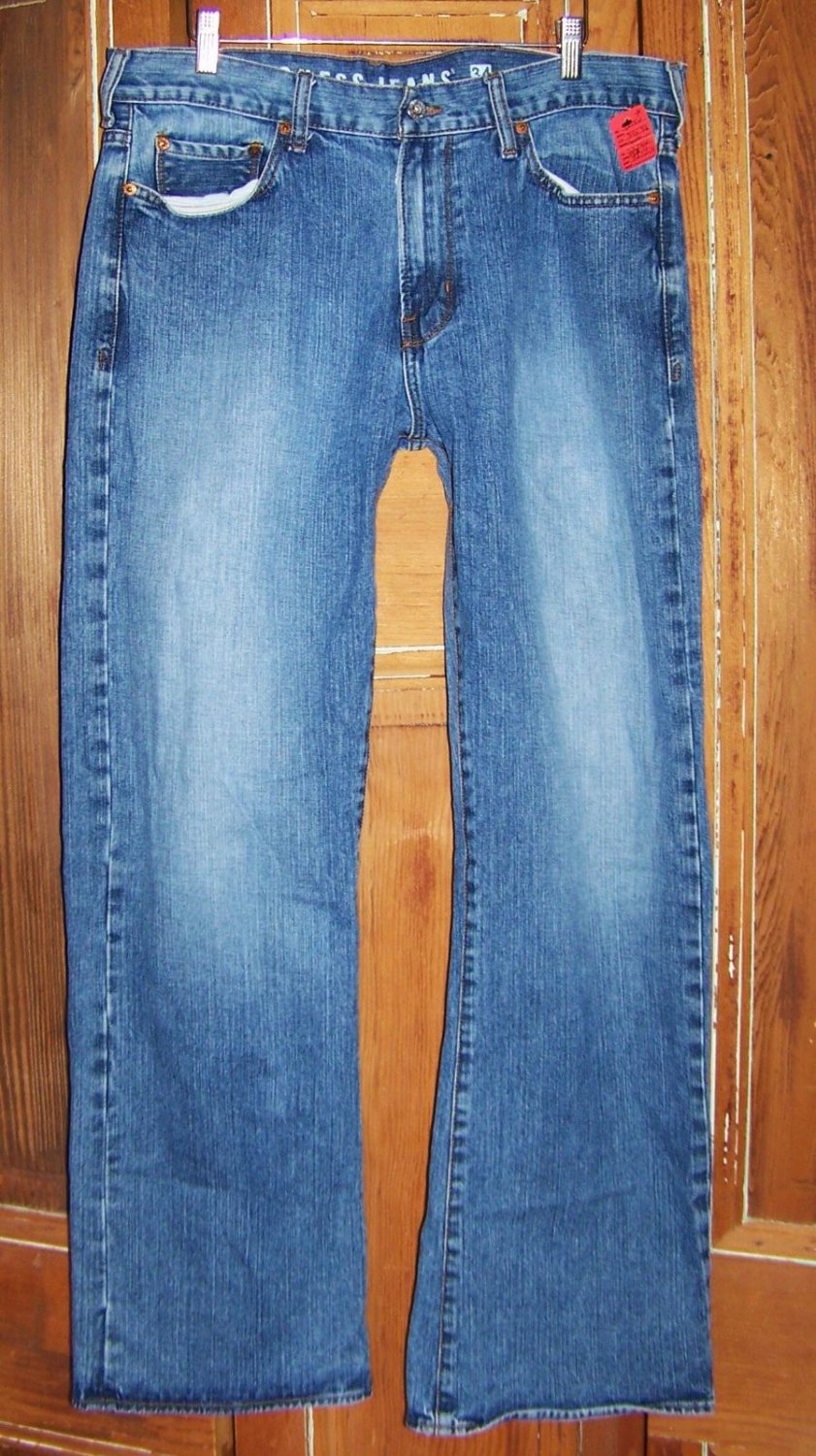 Mens Guess Dark Sterling Wash Bootcut Jeans Size 34 X 32