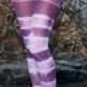 Purple Opaque Tie Dye Footless Tights One Size fits Most