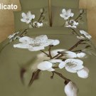 Duvet Cover Set Delicato, Luxury Bed Sheets Set by Dolce Mela Queen DM420Q