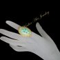 Artisan Handmade Wire Crochet Torciz Stone Ring - Knitted wire ring #12008 - Free shipping