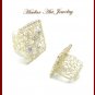 Knitted Wire Crochet Crystals Glass Pearls Ring #12023 Silver color - Free shipping.