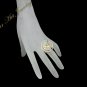 Wire Crochet Silver Color Crystals and Glass Pearls Ring #12024 -Free shipping.