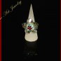 Handmade Blooming Flower Crystal Ring #12025 red blue color - Free shipping.