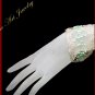 Knitted Wire Crochet Turquoise Color Beads Bracelet 12028# - Free shipping.