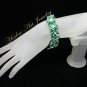 Crystals & Japanese beads Turquoise/green Bracelet #12039 Free shipping