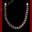 Handmade Jewelry Silver Copper Wire Crystals Necklace #12020 Free shipping