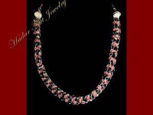 Handmade Jewelry Silver Copper Wire Crystals Necklace #12020 Free shipping