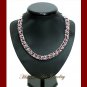 Handmade Jewelry Silver Copper Wire Crystals Necklace #12020 Free shipping