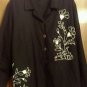 Women's I.S.C. 2X Black and White Beaded Jacket