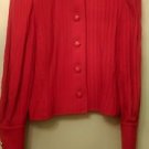 Womens vintage Berkowitz Houseof style wool red coat/jacket/blazer sz 8
